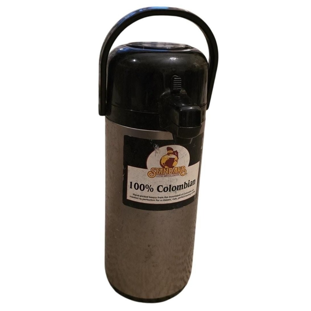 Thermal Airpot Coffee Dispenser 3l/102 oz Insulated Stainless Steel - pre-owned
